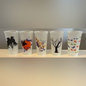 Starbucks reusable 2022 glow in the dark Halloween cups
